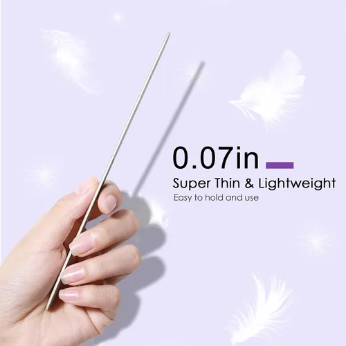Miniatura 3 de Canvalite Lima de uñas grandes para uñas, lima de uñas de grano 100/180 para uñas naturales, herramienta de manicura y pedicura para uso doméstico