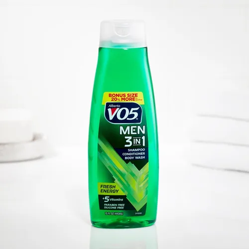 Miniatura 3 de Alberto VO5 Hombres 3 en 1 Fresh Energy - Champú acondicionador y gel de baño 3 en 1 - con 5 aceites y 5 vitaminas - Aroma fresco y duradero - 15