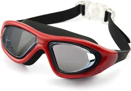 Gafas de natación, antifugas, antivaho, anti-ultravioleta, amplio campo de visión triatlón, gafas de natación ajustables, adecuadas para adultos,