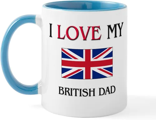 Miniatura 87 de CafePress Born American, British By Hea Taza de café de cerámica de 11 oz (11.0 fl oz)
