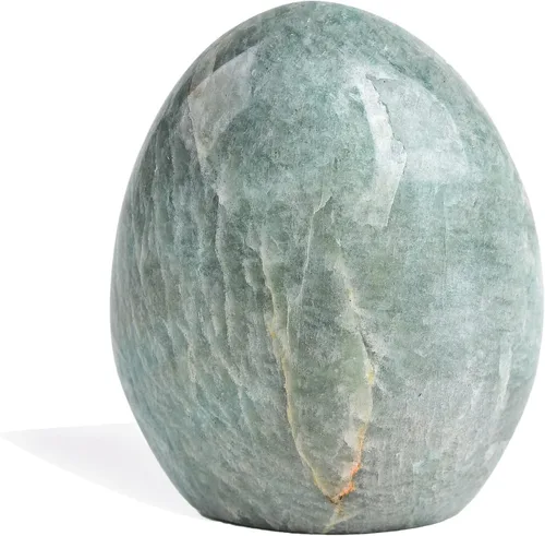 Miniatura 15 de AMOYSTONE Piedra de preocupación pulida de ópalo verde natural para aliviar la ansiedad, piedra preciosa de reiki de cristal curativo de mano