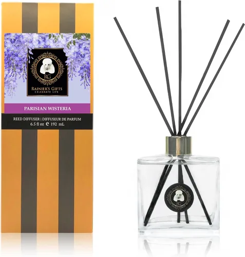 Miniatura 7 de Rainier's Gifts Juego de difusor de varillas (French Country Rose Garden) – Varillas difusoras de aceite perfumado – Ambientador de aromaterapia