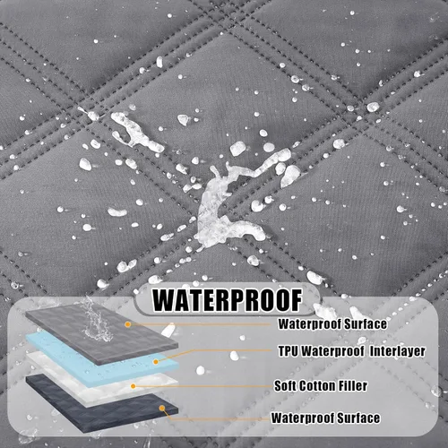 Miniatura 2 de Smiry Manta impermeable para cama de perro de 30x70, suave manta reversible para mascotas, lavable, a prueba de fugas, cubierta para gatos y perros