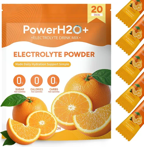 Miniatura 9 de 20 paquetes de electrolitos en polvo sin azúcar, 5 sabores líquidos diarios IV paquetes de hidratación, mezcla de bebidas con electrolitos, paquete