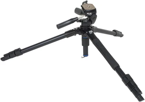 Miniatura 3 de SLIK Pro AL-324DX w/SH-705E Cabezal panorámico de 3 vías para cámaras sin espejo/DSLR Sony Nikon Canon Fuji y más - Negro (613-358)