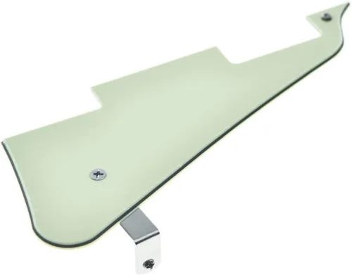 Miniatura 83 de KAISH Golpeador de guitarra Abalone Pearl LP con soporte de acero inoxidable negro y tornillos de montaje de acero para USA Les Paul