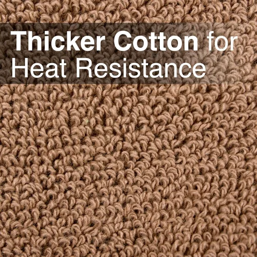 Miniatura 4 de RITZ Guante de bolsillo de rizo y almohadilla caliente: resistente al calor inigualable, duradero 100% algodón, diseño ergonómico para un agarre