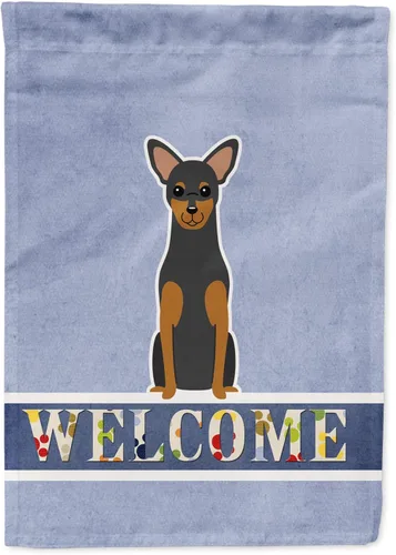 Miniatura 100 de Caroline's Treasures BB5622GF Airedale - Bandera de bienvenida para jardín, bandera decorativa para patio, exteriores, patio, parterres