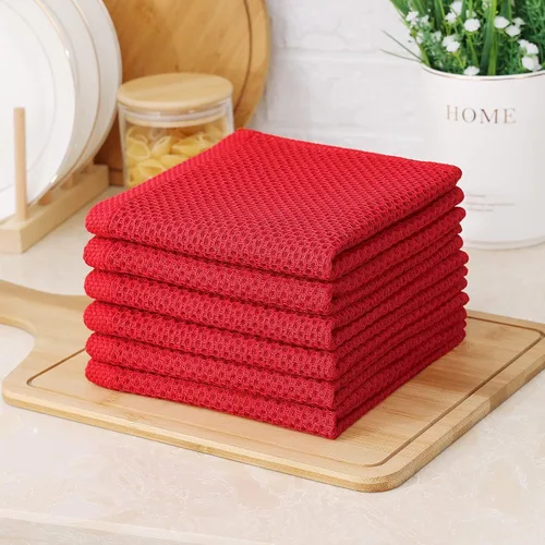 Miniatura 169 de Kitinjoy - Paños de cocina de 100 % algodón, tela de tejido gofrado, paño de limpieza ultrasuave, absorbente y de secado rápido. Beige