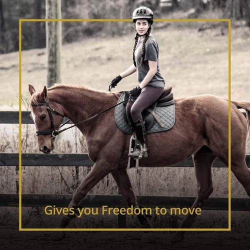 Miniatura 2 de Kavallerie Media almohadilla de malla de aire 3D, protección contra impactos y acolchado de gel terapéutico para un máximo apoyo, mejor para doma