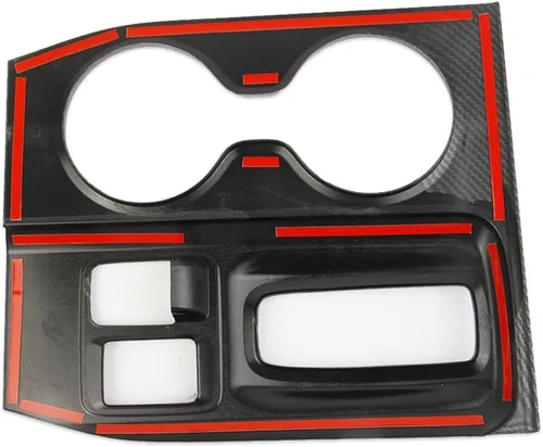 Miniatura 6 de crosselec Consola Central de Fibra de Carbono Panel de Cambio de Marchas Soporte de Taza Cubierta de Embellecedor Accesorios para Honda Pilot