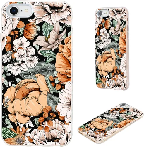 Miniatura 24 de Funda protectora completa delgada y suave de TPU transparente para iPhone SE 2022/2020, iPhone 8/7/6S/6 - Diseño de música divertida guitarra