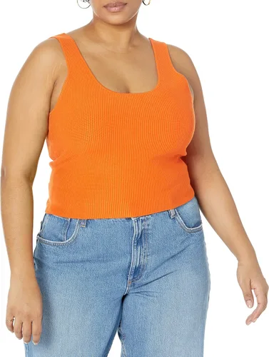 Miniatura 5 de The Drop Femi - Camiseta corta acanalada con cuello redondo para mujer