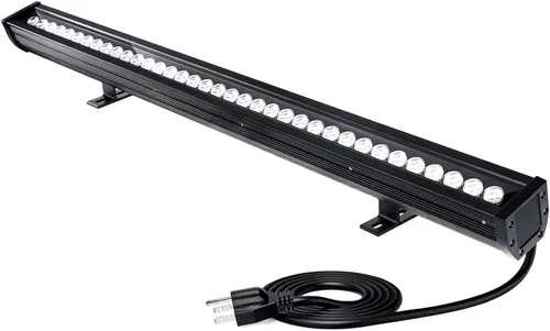 Miniatura 15 de HNRLOY Paquete de 2 luces de pared para exteriores, 36 W, 5000 K, luz diurna, luz blanca, arandela de pared, barra de luz LED lineal de 2 pies y 120