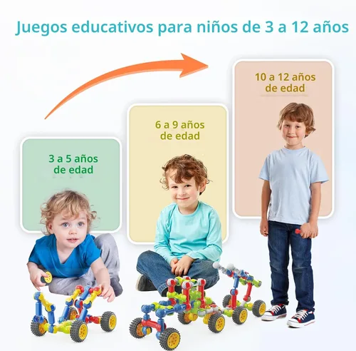 Miniatura 2 de Huaker - Juguetes de construcción, 109 piezas de juguetes STEM para niños de 3 a 12 años, regalos de Navidad y cumpleaños para niños, bloques