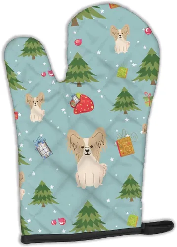 Miniatura 250 de Caroline's Treasures BB2732OVMT Dog House Collection Border Collie - Guante de horno grueso resistente al calor para sartenes calientes y horno