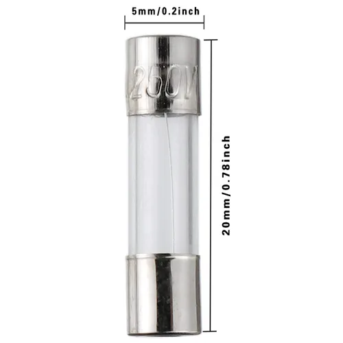 Miniatura 3 de BOJACK 15 Valores 150 piezas de fusibles de vidrio de soplado rápido Kit surtido 0.197x0.787 in 250 V 0.1 0.2 0.25 0.5 1 1.5 2 3 4 5 8 10 12 15 20 A