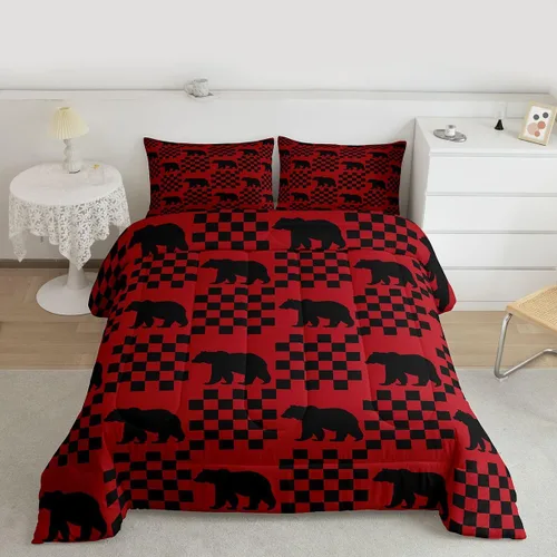Miniatura 17 de Feelyou Juego de edredón de animales de zoológico, tamaño individual, juego de ropa de cama de animales de dibujos animados para niños, niñas