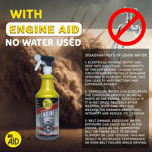 Miniatura 5 de Engine AID limpia eficazmente las bahías del motor del automóvil sin necesidad de agua, fórmula diseñada para eliminar la suciedad, aceites y grasa
