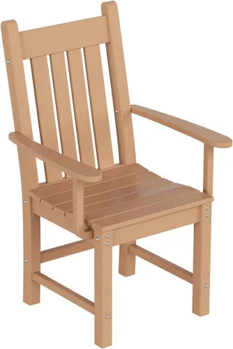 Miniatura 26 de WestinTrends Malibu Outdoor Patio HDPE Adirondack Silla de comedor para patio, color negro
