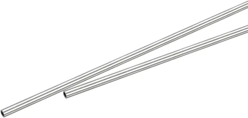 uxcell Tubo de acero inoxidable 316, tubo de 0.039 in de diámetro exterior de 0.006 in de grosor de pared de 9.843 in de longitud, 2 unidades