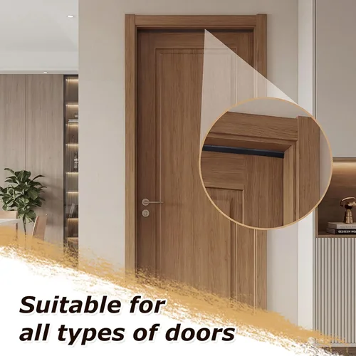 Miniatura 7 de Tope de corriente de aire de 32.8 pies para puertas y ventanas, tira de aislamiento de puerta insonorizada en forma de cuña para bloquear corrientes