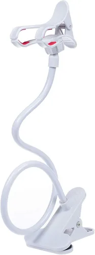 Miniatura 6 de ITART Plástico Flexible Brazos Largo Cuello De Cisne Clip Abrazadera Soporte Universal Teléfono Celular Titular - Negro