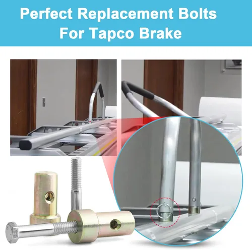 Miniatura 3 de Nuevo Mejorado Compatible con Tapco Brake Parte #11398 Kit de Tapón de Mango de Dobladillo Repuesto de Reparación de Freno de Revestimiento Pernos