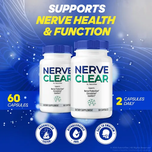 Miniatura 3 de (5 Pack) Nerve Clear – Complete Nerve Health Support Supplement Healthy Nerve Function & Comfort Natural Neuropathy NerveClear Pills for