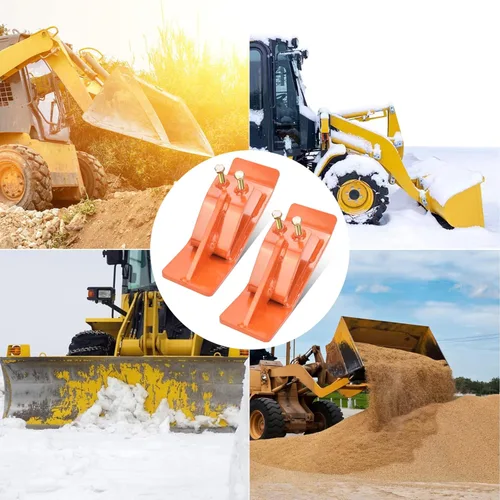 Miniatura 7 de Protector de cubo de tractor (versión mejorada), 2 protectores de borde de esquí, protector de deslizamiento de domador de césped con tuercas