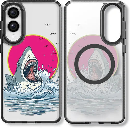 Miniatura 157 de Rosarnnah Funda compatible con Samsung Galaxy S24 Ultra, bonita estética, a la moda, divertida funda con estampado de gatito y gato, duradera a