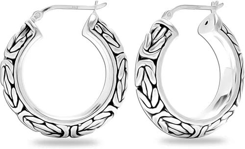 Miniatura 3 de LeCalla Joyas de plata de ley antiguas de inspiración bizantina para mujer, Plata de ley
