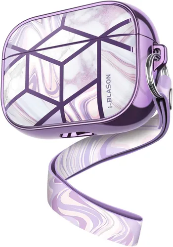 i-Blason Cosmo Series - Funda diseñada para Airpods Pro, funda protectora de 360° y elegante funda compatible con Apple AirPods Pro (2019) (meta)