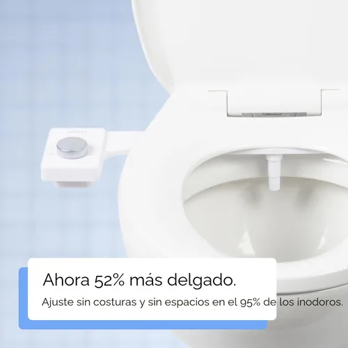 Miniatura 5 de TUSHY Bidé de agua fresca y fría: accesorio para asiento de inodoro ultra delgado (boquilla higiénica autolimpiante no eléctrica) Fácil instalación