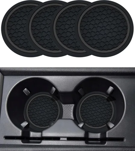 SCUARI 4 unidades de posavasos para coche, posavasos para tazas de coche, posavasos para portavasos de coche, accesorios para portavasos de coche,