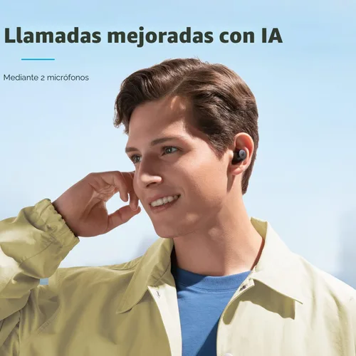 Miniatura 6 de Soundcore de Anker A20i Auriculares inalámbricos True, Bluetooth 5.3, App, Sonido personalizado, tiempo de reproducción largo de 28H, resistente al