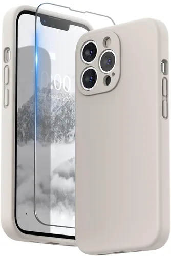 Miniatura 26 de SURPHY Funda para iPhone 13 Pro con protector de pantalla, Fundas de silicona líquida para iPhone 13 Pro