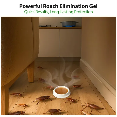 Miniatura 8 de Paquete de 48 estaciones de cebo de gel para cucarachas en interiores, potente mata cucarachas en interiores para infestación de cucarachas, cebo