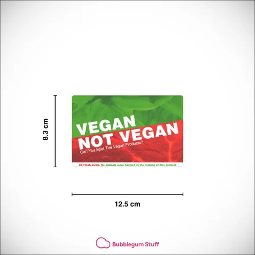 Miniatura 4 de Juego vegano no vegano - Adivina los productos veganos divertido juego de cartas flash - Divertido juego de adivinanzas de sí o no - adecuado