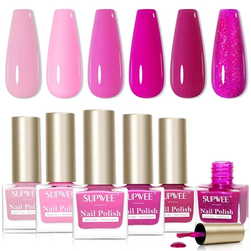 Miniatura 15 de Juego de esmaltes de uñas de secado rápido, esmalte de uñas regular sin gel de secado rápido, esmalte de uñas de uñas de secado rápido, salón