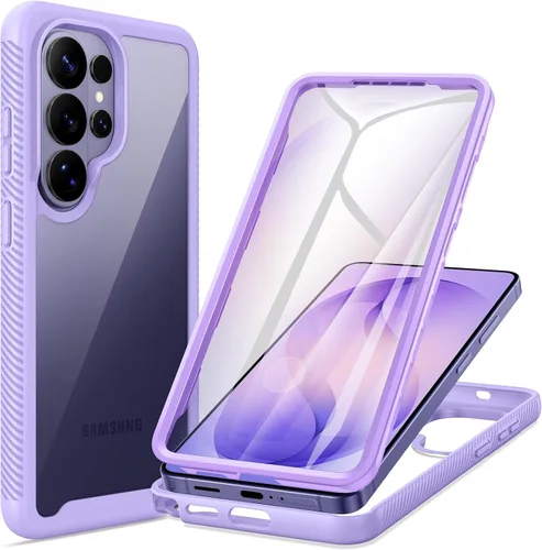 Miniatura 25 de seacosmo Diseñada para funda de teléfono Galaxy A14 5G, cubierta de cuerpo completo a prueba de golpes, con protector de pantalla integrado, funda