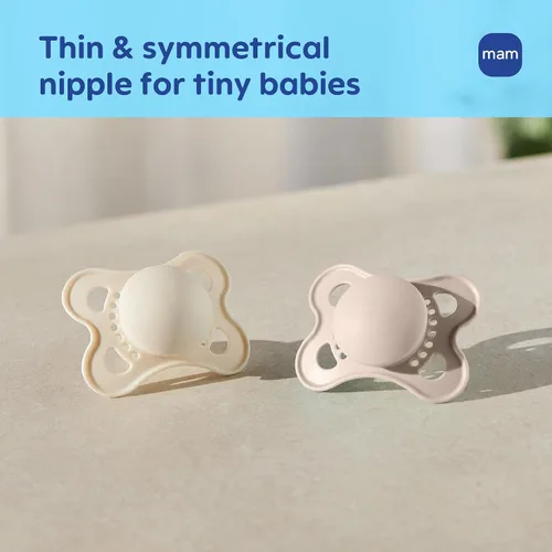 Miniatura 6 de MAM Chupetes de bebé mate originales, Binky para niños de 0 a 6 meses, pezón de silicona sin BPA, fácil de limpiar, lo mejor para bebés recién