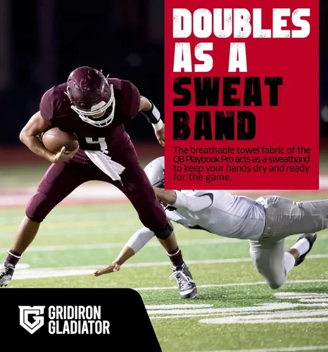 Miniatura 7 de Gridiron Gladiator - Muñequeras de juego para jóvenes y adultos - Bandas de brazo de entrenador de muñeca - Pulsera QB - Pulseras de sóftbol