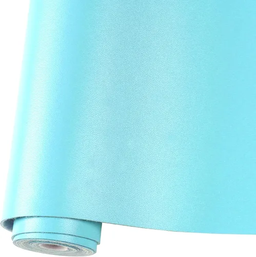 Miniatura 13 de Rollo de hojas de cuero sintético liso de color sólido 12"X53" (30cmX135cm), muy adecuadas para hacer manualidades, aretes de cuero, lazos, costura