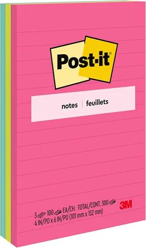 Miniatura 4 de Post-it - Notas adhesivas de 5 x 8 pulgadas, Colección Cape Town