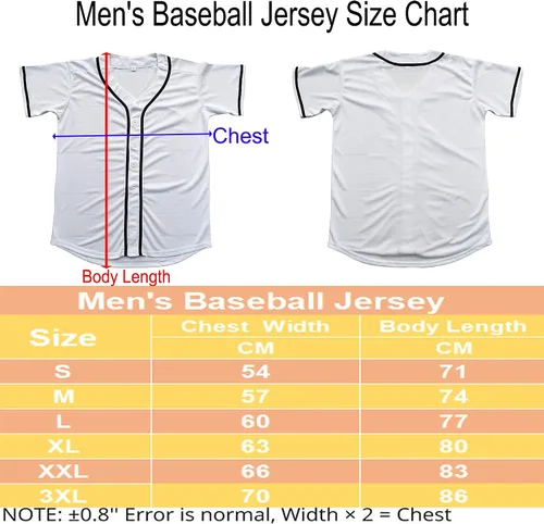 Miniatura 7 de Jersey de béisbol hipster liso en blanco con botones y uniformes deportivos para hombres y mujeres