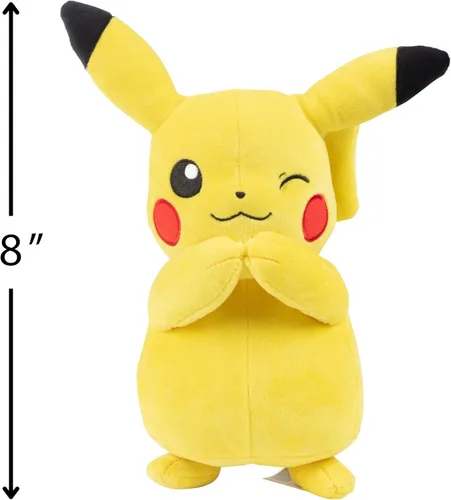 Miniatura 2 de Pokemon - Peluche de Eevee y Pikachu de 8 pulgadas, paquete de 2 – Let's Go Starters – Producto oficial – Auténticas figuras de juguete de peluche