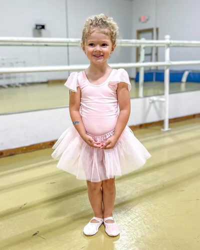 Miniatura 6 de Stelle Leotardos negros de ballet para niñas, trajes de gimnasia de manga corta con volantes (bebéniña pequeñaniño grande)