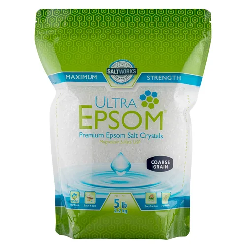 Miniatura 13 de SaltWorks Ultra Epsom - Sal de baño premium, grano medio, bolsa de 2 libras