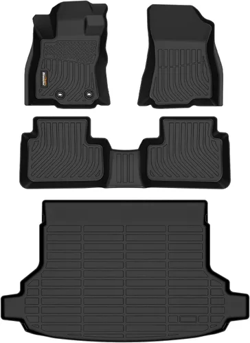 Miniatura 46 de Alfombrillas de TPE para Toyota Highlander 2014-2019 7 y 8 asientos, protección para todo tipo de clima, forros de piso de automóvil resistentes